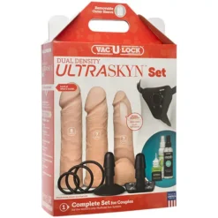 Doc Johnson Vac-U-Lock Dual Density Ultraskyn Voorbind Dildo Set -Vibrators winkel DocJohnsonVac U LockDualDensityUltraskynVoorbinddildoSet 5