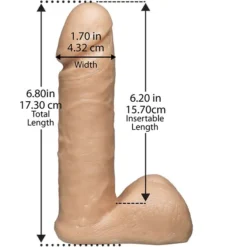 Doc Johnson Vac-U-Lock Realistische Dildo 15 Cm -Vibrators winkel DocJohnsonVac U LockRealistischeDildo15cm 3