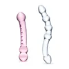 Glas Dubbel Plezier Glazen Dildo Set