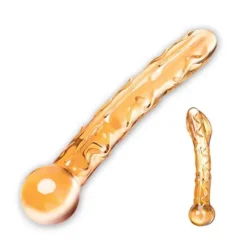 Glas Orange Tickler Glazen Dildo