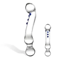 Glas Curved G-Spot Glazen Gebogen Dildo