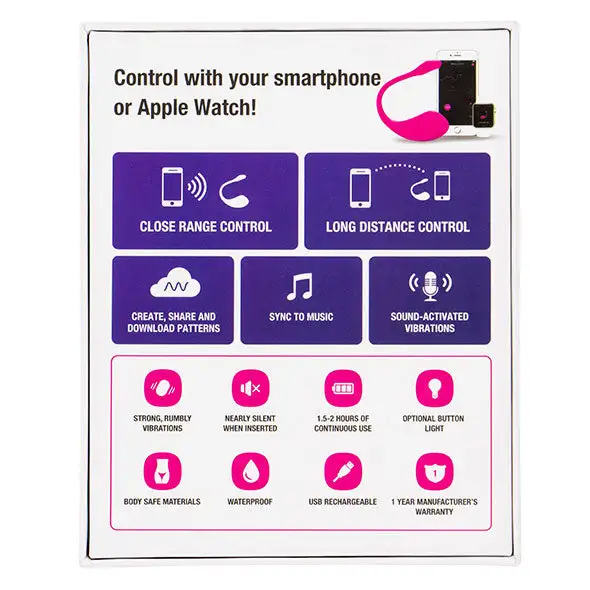 Lovense Lush 2 Vibrerend Eitje 8 Lovense Lush 2 Vibrerend Eitje - Afbeelding 8