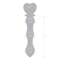 Glas Sweetheart Glazen Dildo 20 Cm -Vibrators winkel E31624 6