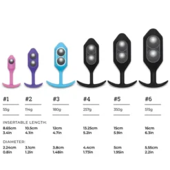 B-Vibe Snug Butt Plug 6 Zwart -Vibrators winkel E31667 5