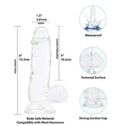 Addiction Crystal Transparante Dildo 15 Cm 11 Addiction Crystal Transparante Dildo 15 Cm -Vibrators winkel E31763 4