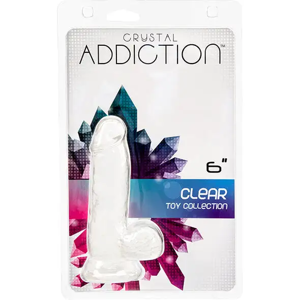 Addiction Crystal Transparante Dildo 15 Cm 6 Addiction Crystal Transparante Dildo 15 Cm - Afbeelding 6