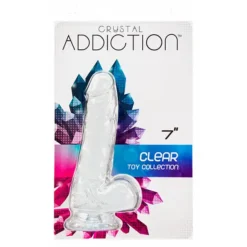 Addiction Crystal Transparante Dildo 18 Cm -Vibrators winkel E31764 4