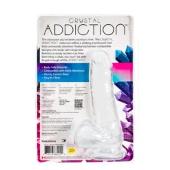 Addiction Crystal Transparante Dildo 18 Cm -Vibrators winkel E31764 5