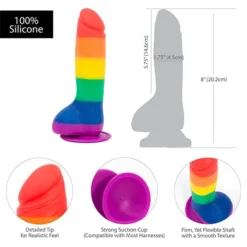 Addiction Justin Regenboog Dildo 20 Cm -Vibrators winkel E31770 4