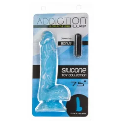 Addiction Luke Dildo Glow In The Dark 19 Cm -Vibrators winkel E31771 6