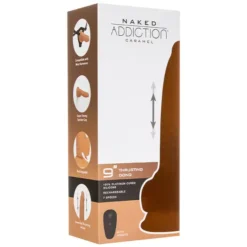 Naked Addiction Stotende Vibrator Met Afstandsbediening Caramel 23 Cm -Vibrators winkel E31784 10
