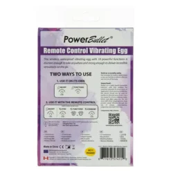 PowerBullet Vibrerend Ei Met Afstandsbediening 10 Standen Paars -Vibrators winkel E31798 9