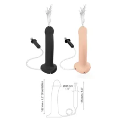Strap-On-Me Realistische Spuitende Dildo Vanille -Vibrators winkel E32162 1