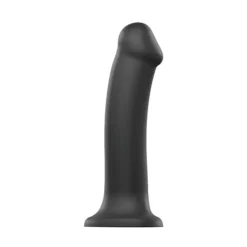 Strap-On-Me Realistische Buigzame Dildo Dubbele Dichtheid Zwart -Vibrators winkel E32165