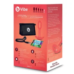 B-Vibe Vibrerende Snug Plug 1 S -Vibrators winkel E32398 5