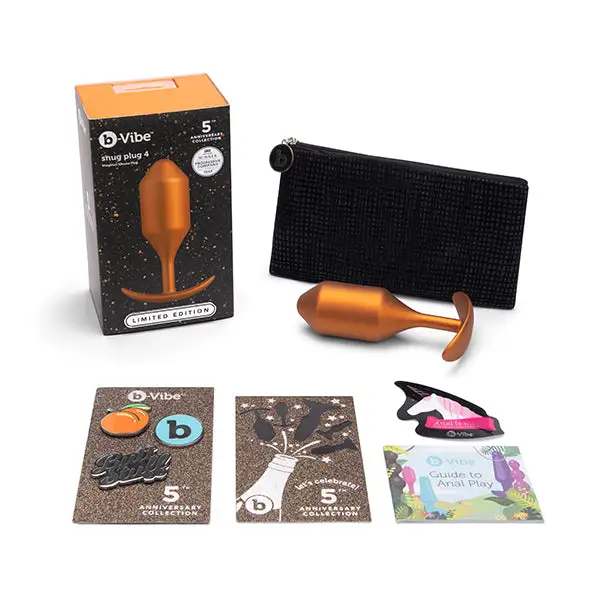 B-Vibe Snug Buttplug 4 Sunburst 8 B-Vibe Snug Buttplug 4 Sunburst - Afbeelding 8