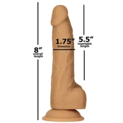 Naked Addiction Dual Density Dildo Met Zuignap 20 Cm -Vibrators winkel E32685 3