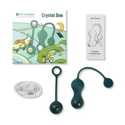 Magic Motion Crystal Duo Smart Kegel Vibrator -Vibrators winkel E33484 1