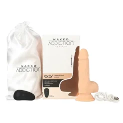 Naked Addiction Thrusting Dong Met Afstandsbediening 16,5 Cm Vanilla -Vibrators winkel E33747 7