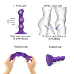 Strap-On-Me Dildo Geisha Ball Paars 8 Strap-On-Me Dildo Geisha Ball Paars -Vibrators winkel E33783 3