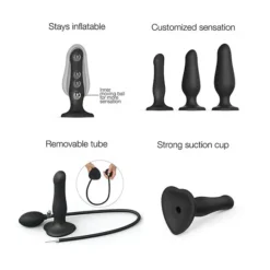 Strap-On-Me Opblaasbare Dildo -Vibrators winkel E33785 3