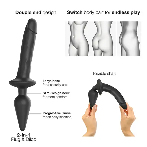 Strap-On-Me Switch Dubbele Dildo Jack 4 Strap-On-Me Switch Dubbele Dildo Jack - Afbeelding 4