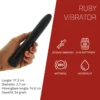 Erovibes Ruby Klassieke Vibrator 17 Cm