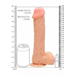 RealRock Realistische Vibrator Blank Met Afstandsbediening 28 Cm 11 RealRock Realistische Vibrator Blank Met Afstandsbediening 28 Cm -Vibrators winkel REA006SKN1