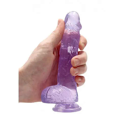 RealRock Realistische Dildo Met Ballen Paars 15 Cm 2 RealRock Realistische Dildo Met Ballen Paars 15 Cm - Afbeelding 2
