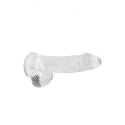 RealRock Realistische Dildo Met Ballen Transparant 15 Cm -Vibrators winkel REA090TRA1