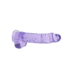 RealRock Realistische Dildo Met Ballen Paars 23 Cm -Vibrators winkel REA093PUR