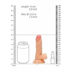 RealRock Realistische Vibrator Blank Met Afstandsbediening 15,2 Cm -Vibrators winkel RealRockRealistischeVibratorBlankMetAfstandsbediening15 2cm2