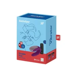 Satisfyer Double Fun Vibrator Voor Koppels -Vibrators winkel SatisfyerDoubleFunVibratorVoorKoppelsPaars 1