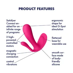 Satisfyer Top Secret+ Draagbare Vibrator Met Anale Stimulator -Vibrators winkel SatisfyerTopSecret DraagbareVibratorMetAnaleStimulatorRoos 1 8412c076 6b59 4499 abdb 8c3f0d33b154