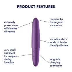Satisfyer Ultra Bullet 6 Mini Vibrator Groen -Vibrators winkel SatisfyerUltraBullet6MiniVibratorPaars 2