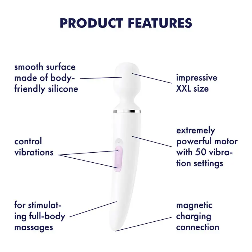 Satisfyer Wand-er Woman Magic Wand Massager 7 Satisfyer Wand-er Woman Magic Wand Massager - Afbeelding 7
