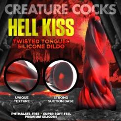 XR Brands Creature Cocks Hell Kiss Dildo 19 Cm -Vibrators winkel XRBrandsCreatureCocksHellKissDildo 7