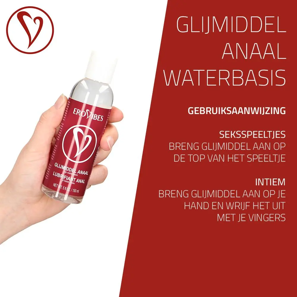 Erovibes Glijmiddel Anaal Waterbasis 150 Ml 5 Erovibes Glijmiddel Anaal Waterbasis 150 Ml - Afbeelding 5