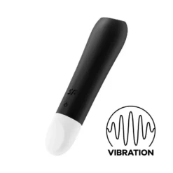 Satisfyer Ultra Bullet 2 Mini Vibrator -Vibrators winkel satisfyer ultra power bullet 2 black front view 1 1