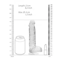 RealRock Realistische Dildo Met Ballen Transparant 20 Cm -Vibrators winkel timthumb 16bcba71 af13 4e50 9856 e3567ad35e74