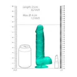 RealRock Realistische Dildo Met Ballen Turquoise 21 Cm -Vibrators winkel timthumb 1a6e07b9 a3e6 4616 8514 85df1c7fd544