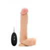 RealRock Realistische Vibrator Blank Met Afstandsbediening 22,8 Cm