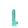 RealRock Realistische Dildo Met Ballen Turquoise 15 Cm