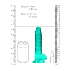 RealRock Realistische Dildo Met Ballen Turquoise 19 Cm -Vibrators winkel timthumb 447025c0 0dc1 44e1 908a 611de10208d1