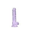 RealRock Realistische Dildo Met Ballen Paars 18 Cm