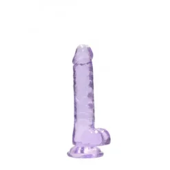 RealRock Realistische Dildo Met Ballen Paars 18 Cm