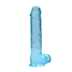 RealRock Realistische Dildo Met Ballen Blauw 25 Cm