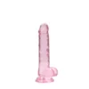 RealRock Realistische Dildo Met Ballen Roos 18 Cm