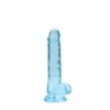 RealRock Realistische Dildo Met Ballen Blauw 19 Cm