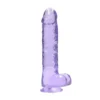 RealRock Realistische Dildo Met Ballen Paars 23 Cm